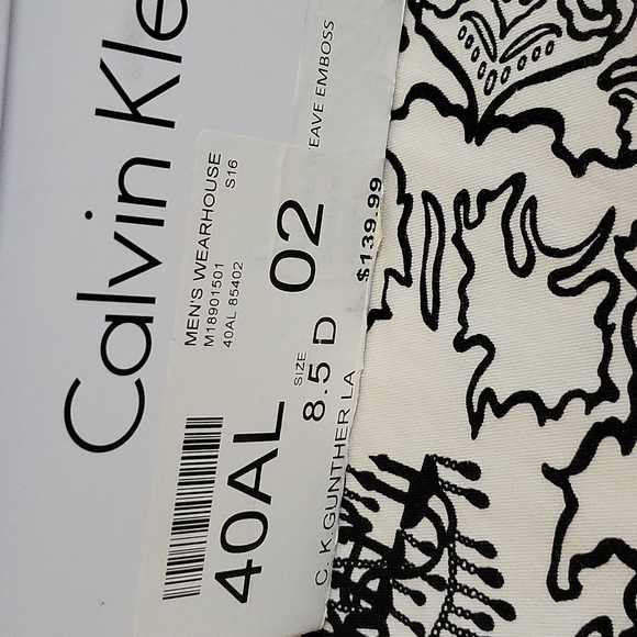 Calvin Klein Men's Black Leather Dress Shoes Size 8.5 (Like New) - Picture 10 of 10